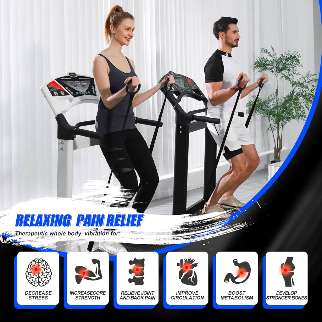 Heavy-Duty 400LBS Whole Body Vibration Plate Workout Machine (SAK57390)