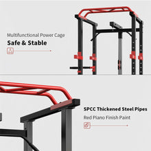 Load image into Gallery viewer, Heavy-Duty 1000LBS Professional Multi-Function Adjustable Power Cage Rack (SAK98149)