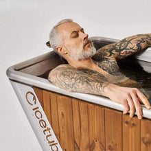 Load image into Gallery viewer, Icetubs IceBath Thermowood And Stainless Steel Cold Therapy Immersion Bath (SAK94720)