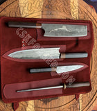 Japanese Stainless Steel Damascus Professional kitchen set