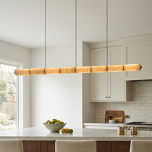Load image into Gallery viewer, Linear Alabaster LED Chandelier