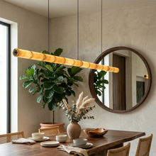 Load image into Gallery viewer, Linear Alabaster LED Chandelier