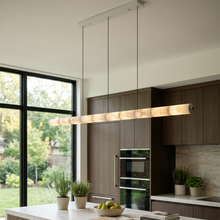 Load image into Gallery viewer, Linear Alabaster LED Chandelier