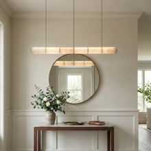 Load image into Gallery viewer, Linear Alabaster LED Chandelier