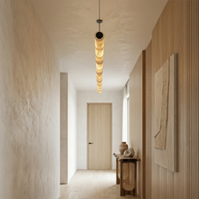 Load image into Gallery viewer, Linear Alabaster LED Chandelier
