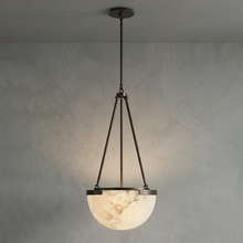 Load image into Gallery viewer, Melangee Alabaster Dome Pendant