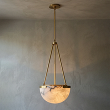 Load image into Gallery viewer, Melangee Alabaster Dome Pendant