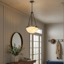 Load image into Gallery viewer, Melangee Alabaster Dome Pendant