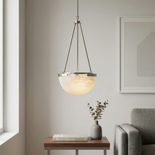 Load image into Gallery viewer, Melangee Alabaster Dome Pendant