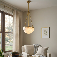 Load image into Gallery viewer, Melangee Alabaster Dome Pendant