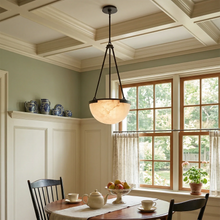 Load image into Gallery viewer, Melangee Alabaster Dome Pendant
