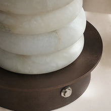 Load image into Gallery viewer, Multi-Tiered Alabaster Table Lamp