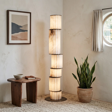 Load image into Gallery viewer, Padana Alabaster Floor Lamp