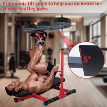 Load image into Gallery viewer, Premium Vertical Leg Press Machine With Adjustable Back And Head Rests For Home Gyms, 660LBS (SAK34819)