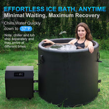 Load image into Gallery viewer, FCP Premium XL 120 Gal Cold Plunge Tub Kit With 1HP Chiller, Filter, And Pump (SAK92632)