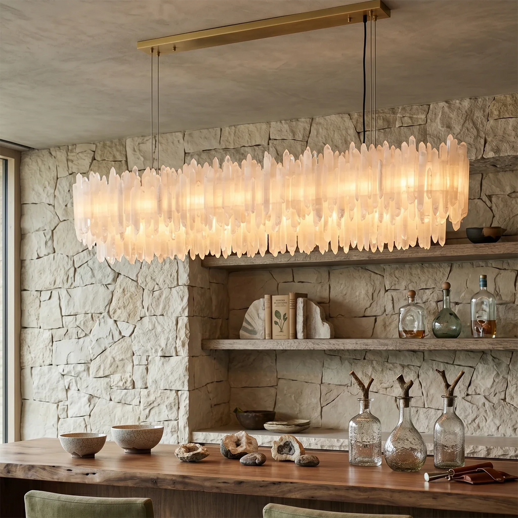 Selenite Layer Pendant Light