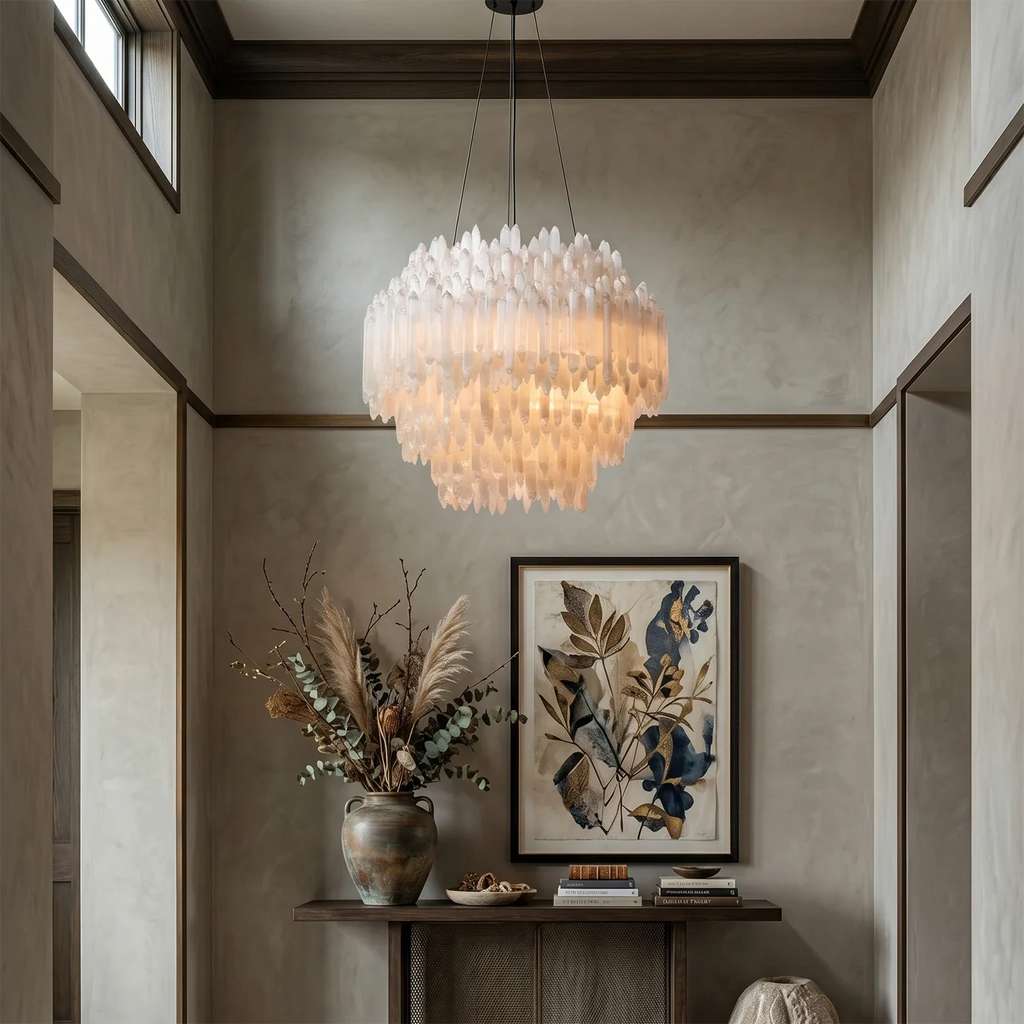 Selenite Layer Pendant Light