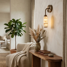 Load image into Gallery viewer, Spiral Alabaster Wall Lamp