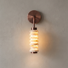 Load image into Gallery viewer, Spiral Alabaster Wall Lamp