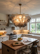 Load image into Gallery viewer, Tempest Smoked Glass Disc Chandelier