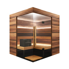 Load image into Gallery viewer, ThermaSol Astra 4-Person Indoor Semi Panoramic Glass Sauna Cabin [Made-To-Order] [14-ASTRADL\R] (SAK90471)