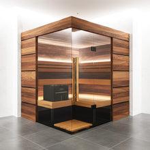 Load image into Gallery viewer, ThermaSol Astra 4-Person Indoor Semi Panoramic Glass Sauna Cabin [Made-To-Order] [14-ASTRADL\R] (SAK90471)
