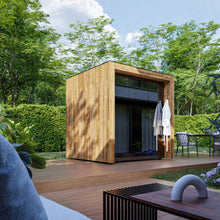 Load image into Gallery viewer, ThermaSol Fortis Fully-Assembled 4-Person Outdoor Sauna Cabin [Made-To-Order] [14-FORTIS] (SAK35896)