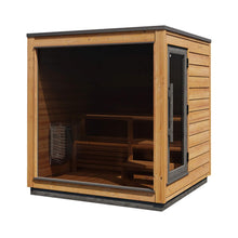 Load image into Gallery viewer, ThermaSol Nordic Dawn 4-Person Fully-Assembled Outdoor Sauna Cabin [Made-To-Order] [14-KIR-4555] (SAK82057)