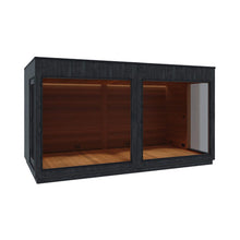 Load image into Gallery viewer, ThermaSol Nordic Misty XL Lounge 2-Entrance Outdoor Sauna Cabin [Made-To-Order] (SAK72368)
