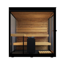 Load image into Gallery viewer, ThermaSol Vue 4-Person Outdoor Mirrored Glass Sauna [Made-To-Order] [14-VUEDL/R] (SAK84963)