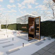 Load image into Gallery viewer, ThermaSol Vue 4-Person Outdoor Mirrored Glass Sauna [Made-To-Order] [14-VUEDL/R] (SAK84963)