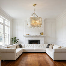 Load image into Gallery viewer, Tiered Capiz Wavecrest Chandelier