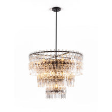 Load image into Gallery viewer, Tiered Clear Crystal Rod Chandelier