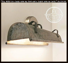 Load image into Gallery viewer, Galvanized Metal Wall Vanity Light